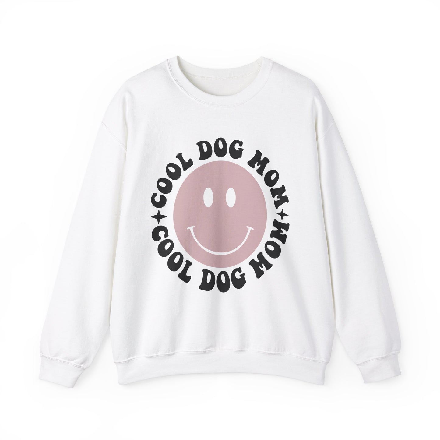 Cool Dog Mom Crewneck Sweatshirt - Trendy Pet Lover Apparel