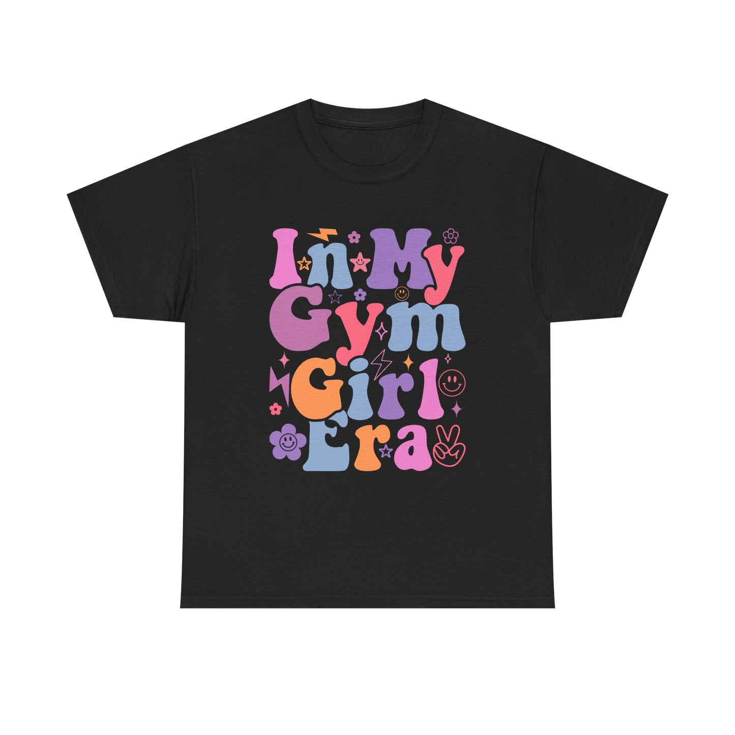 Inspirational Heavy Cotton Tee - 'In My Gym Girl Era' Design