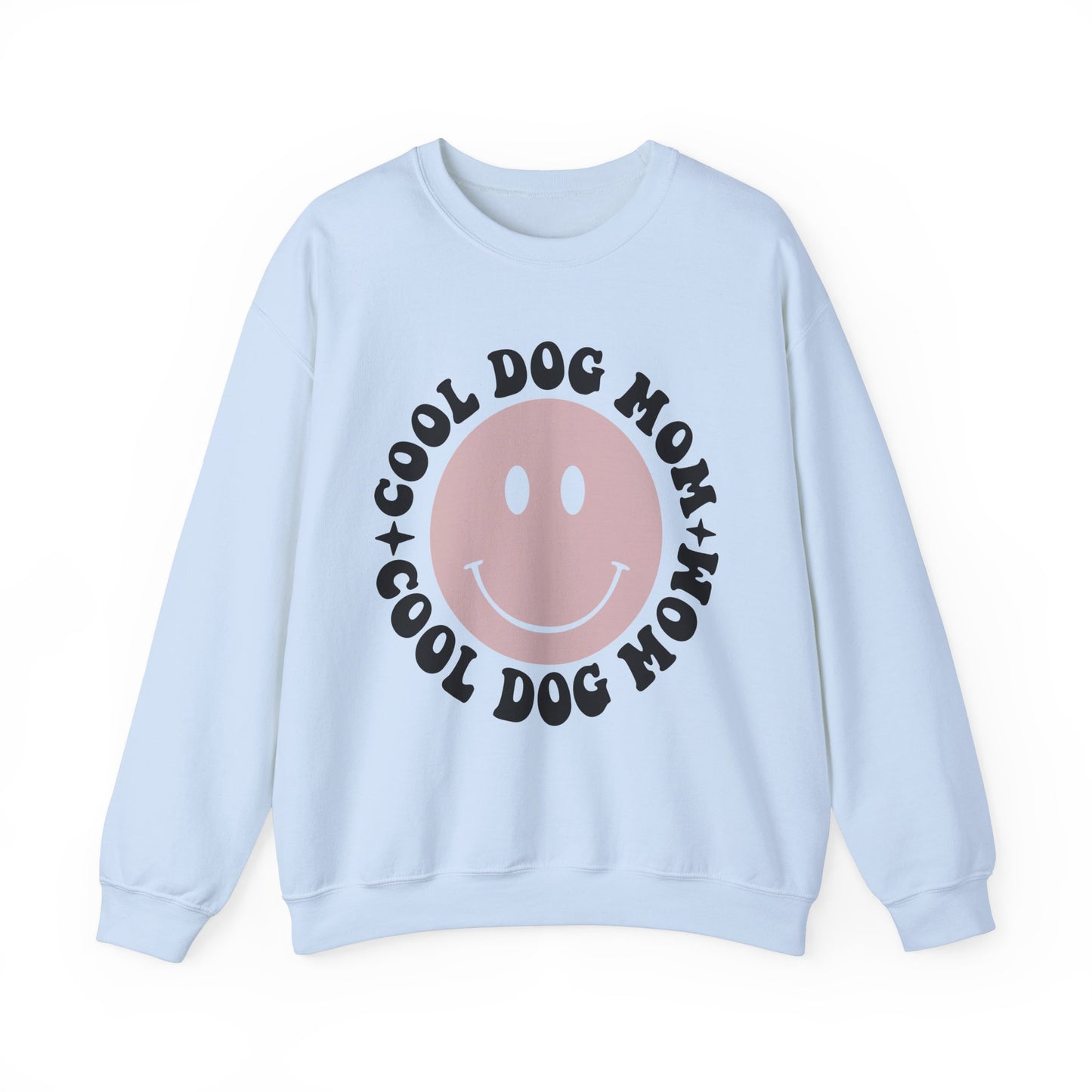 Cool Dog Mom Crewneck Sweatshirt - Trendy Pet Lover Apparel