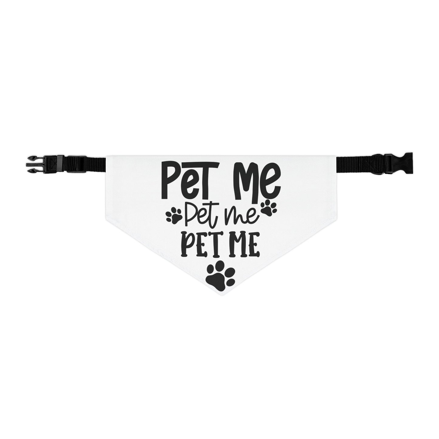 Pet Bandana Collar - "Pet Me" Design for Stylish Dogs