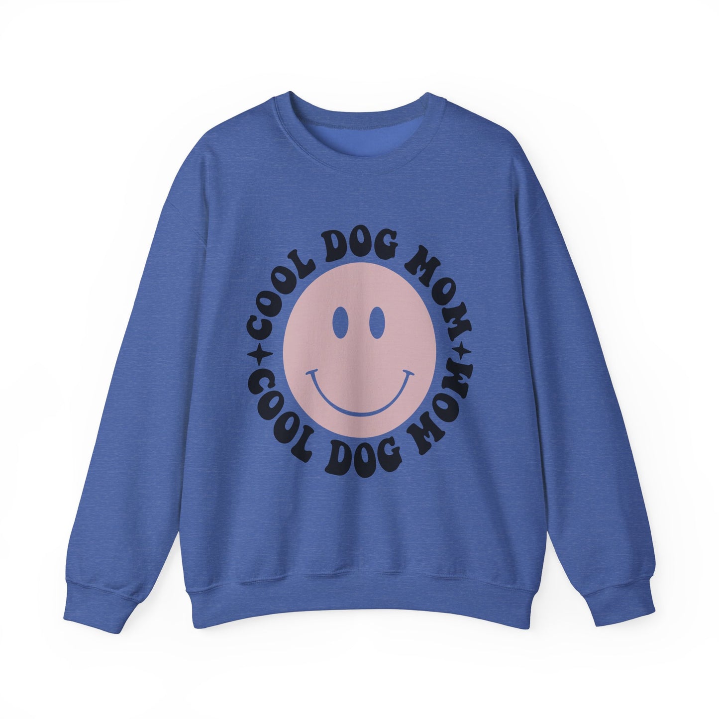 Cool Dog Mom Crewneck Sweatshirt - Trendy Pet Lover Apparel