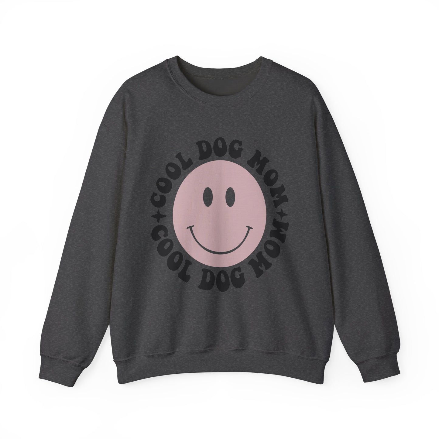 Cool Dog Mom Crewneck Sweatshirt - Trendy Pet Lover Apparel