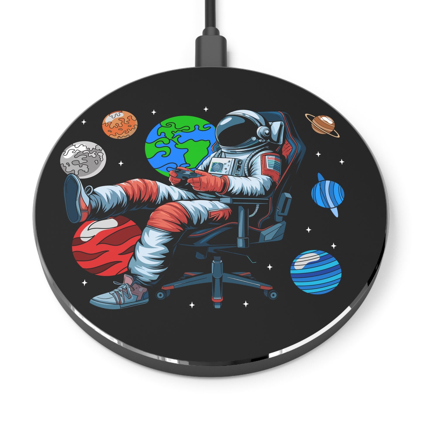 Astronaut Wireless Charger - Galaxy Theme Fast Charging Pad