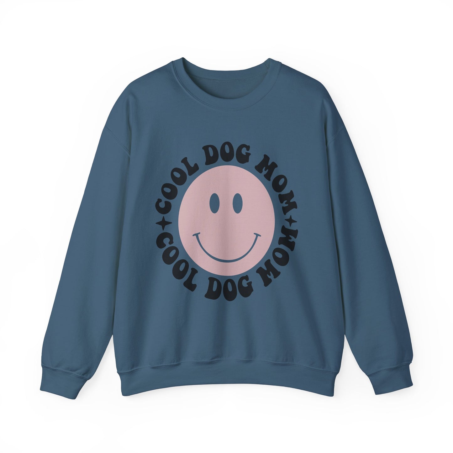 Cool Dog Mom Crewneck Sweatshirt - Trendy Pet Lover Apparel