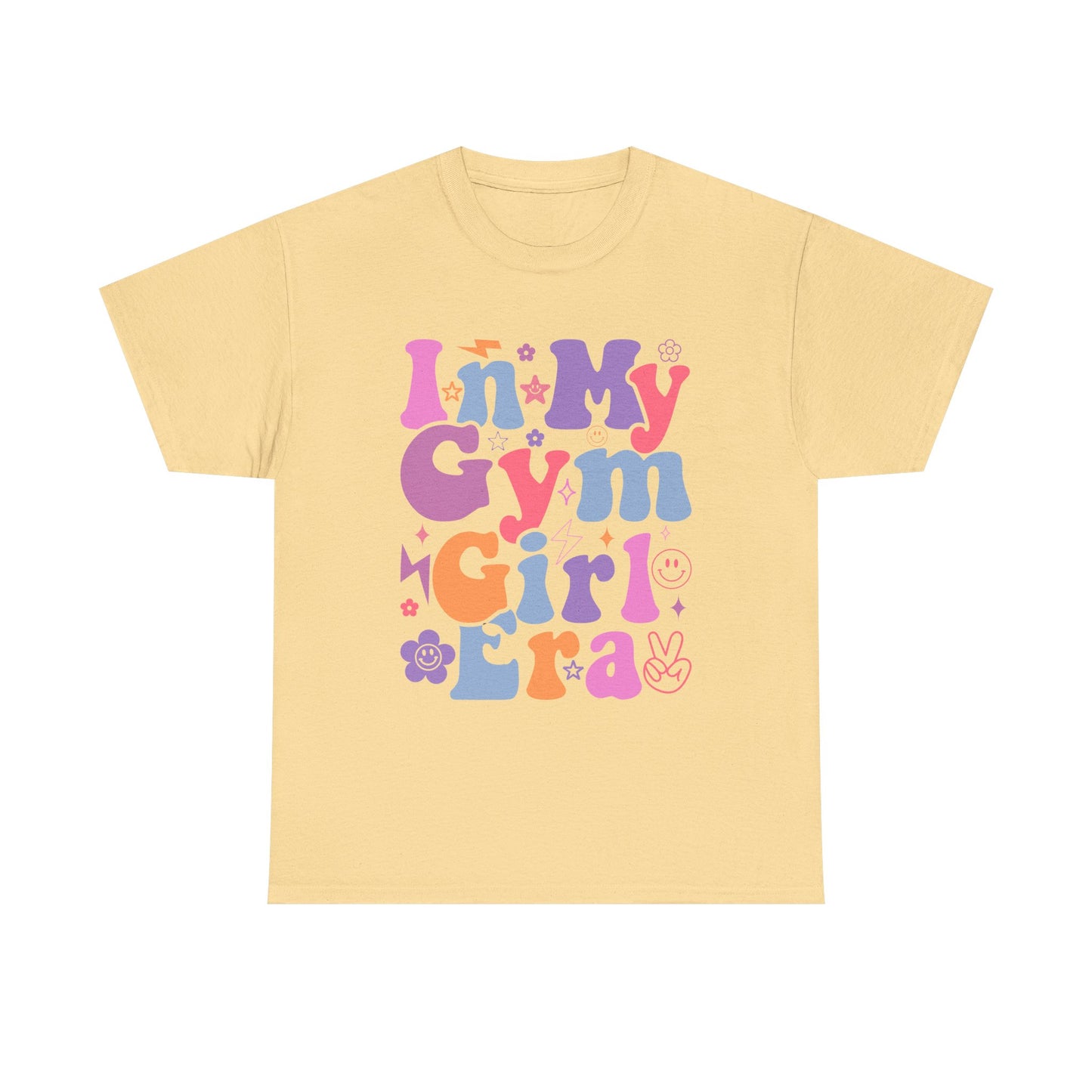 Inspirational Heavy Cotton Tee - 'In My Gym Girl Era' Design