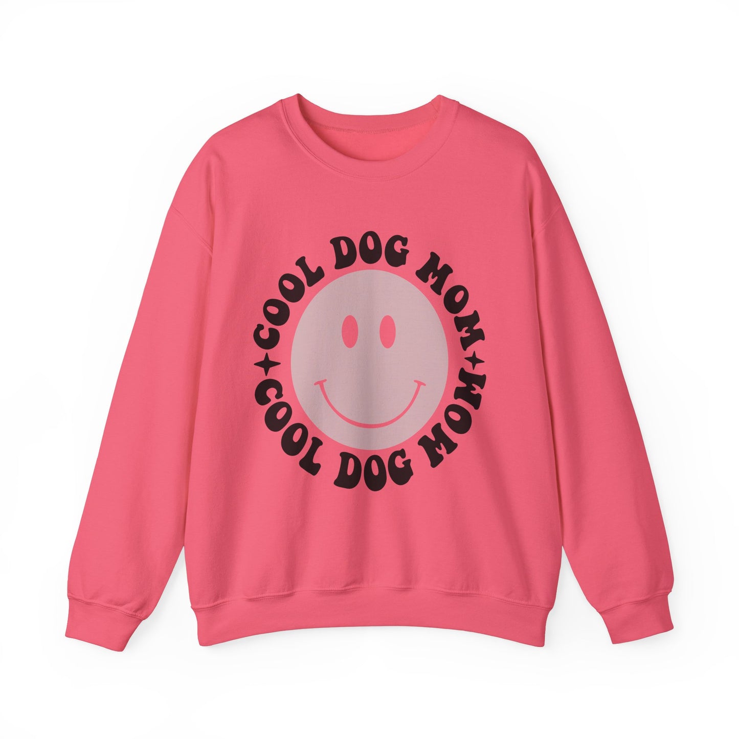 Cool Dog Mom Crewneck Sweatshirt - Trendy Pet Lover Apparel