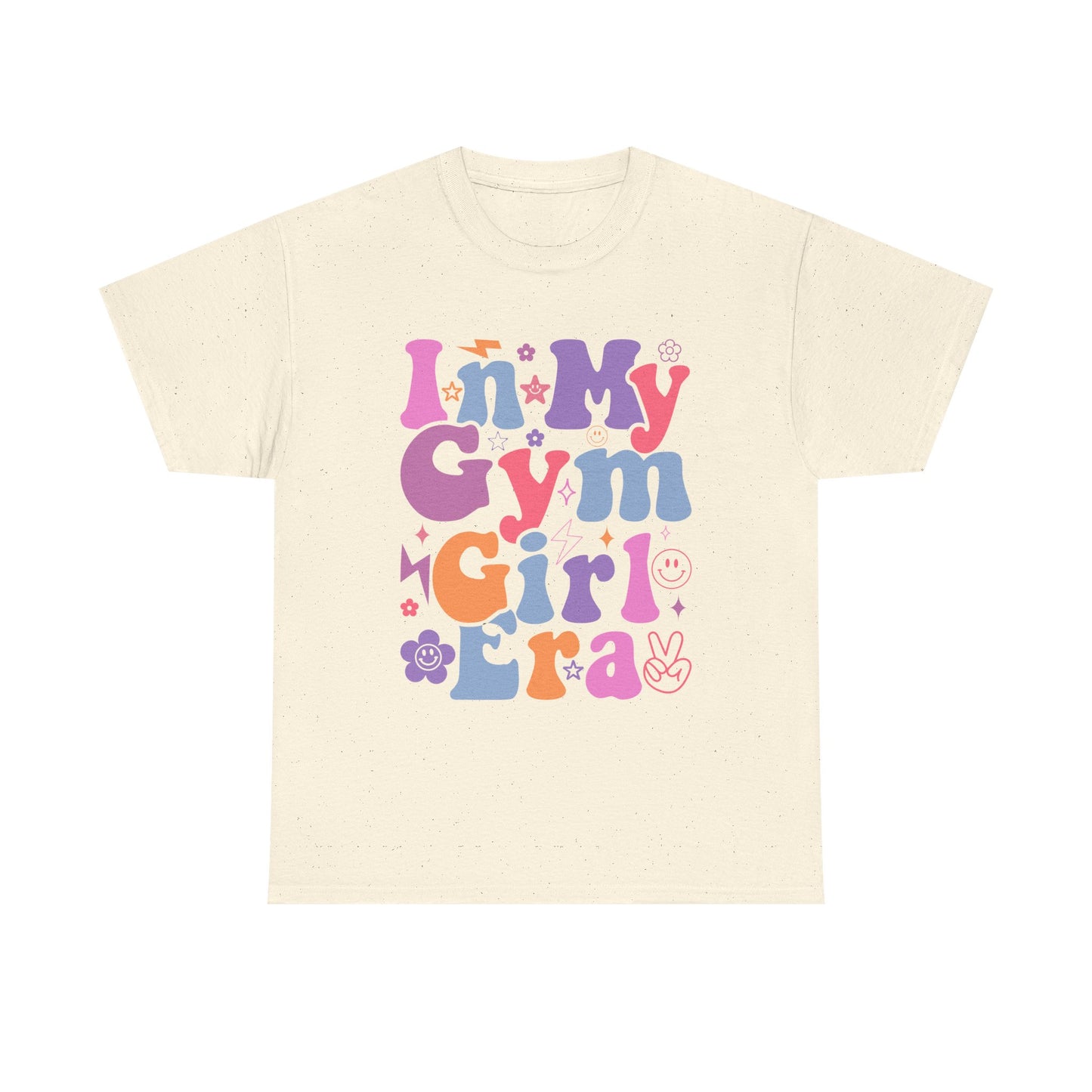 Inspirational Heavy Cotton Tee - 'In My Gym Girl Era' Design