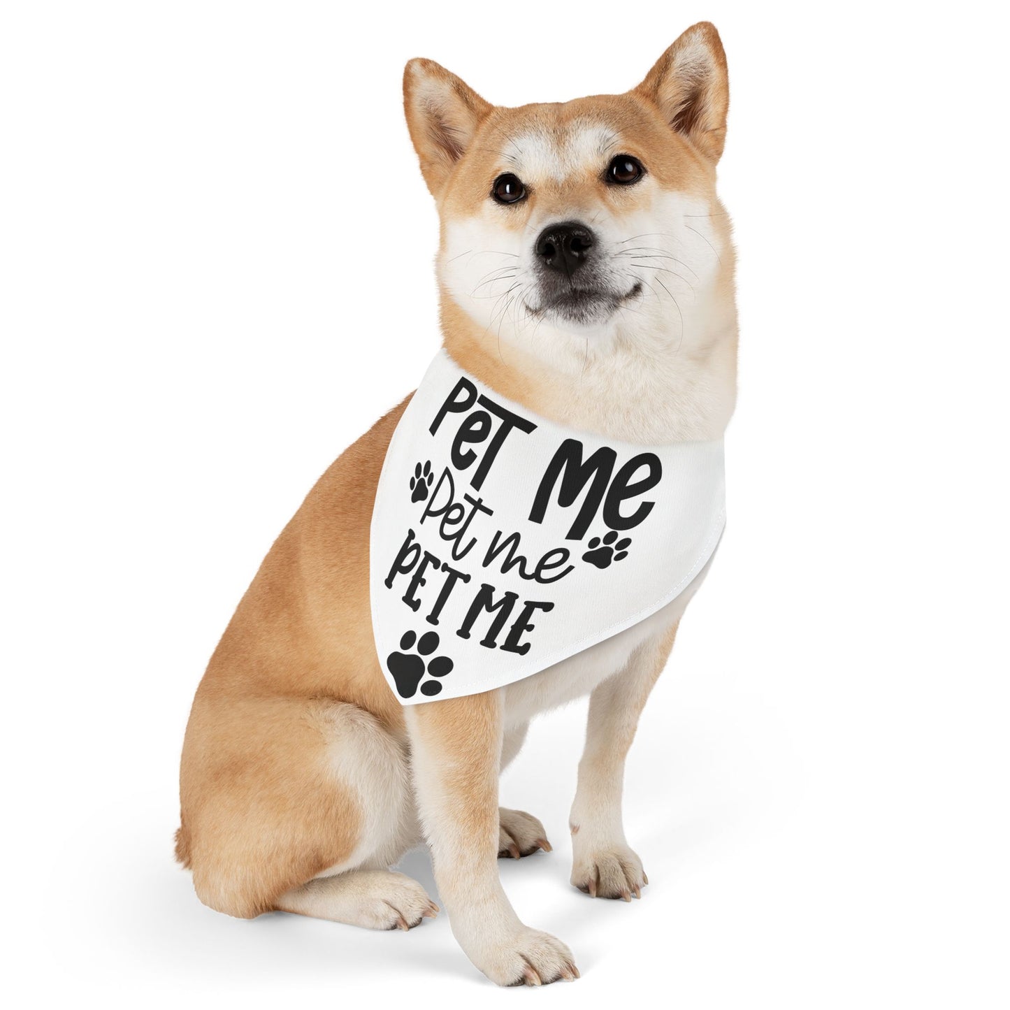 Pet Bandana Collar - "Pet Me" Design for Stylish Dogs