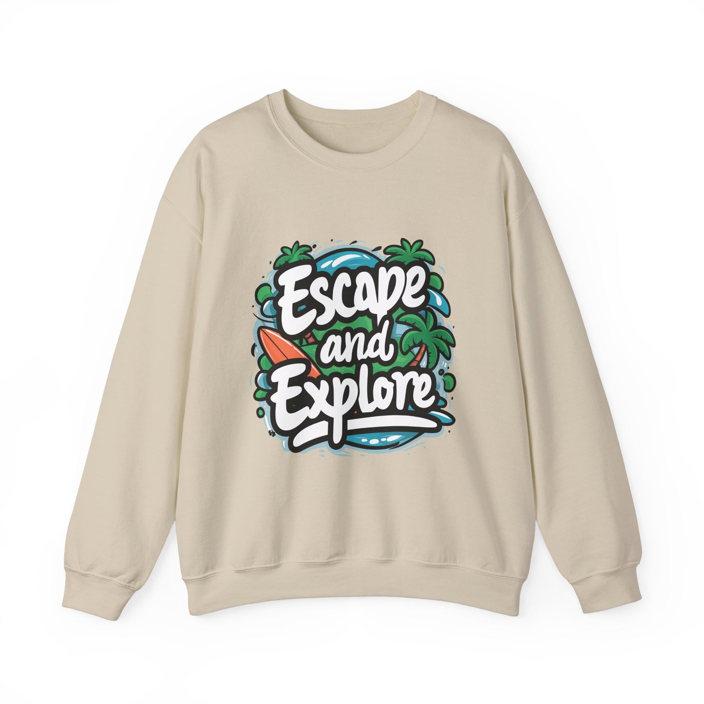 Escape and Explore Crewneck Sweatshirt for Adventurers